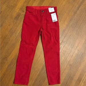 H&M Vibrant Red Kids Corduroy Trousers
